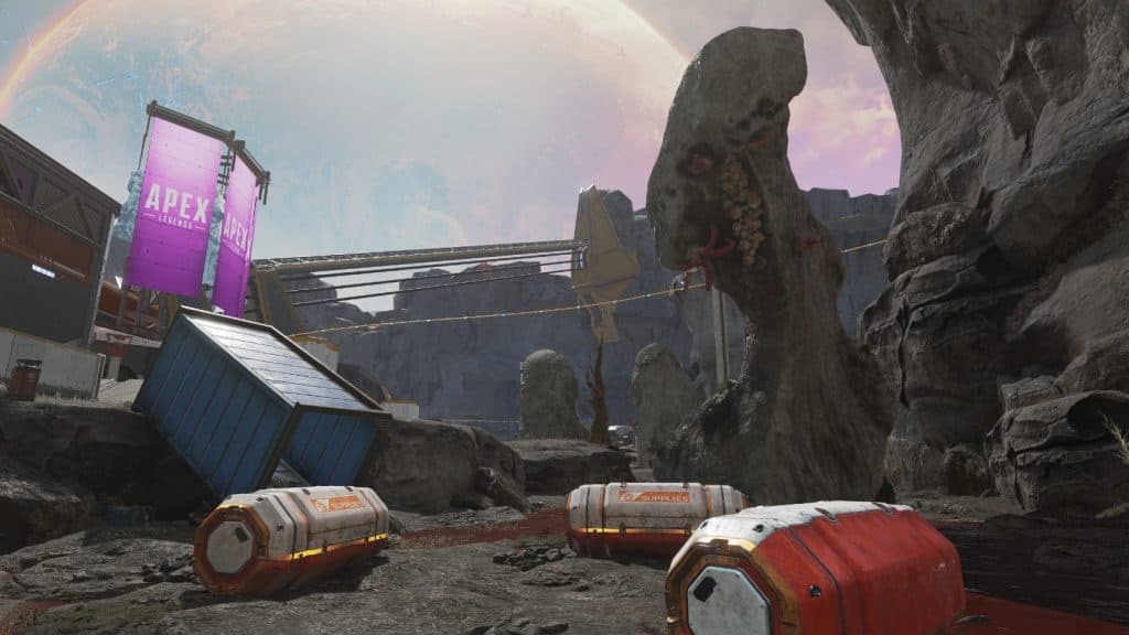 a zip rail on broken moon in apex legends