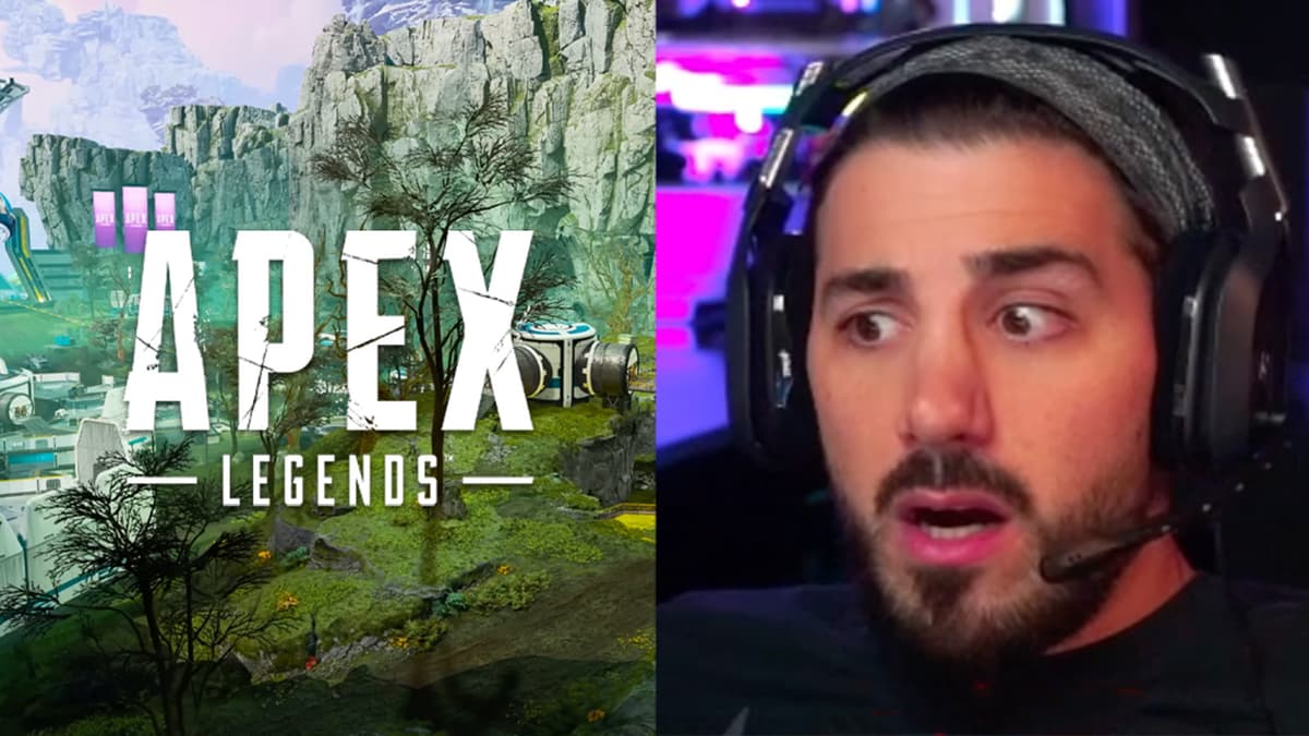 Apex Legends Broken Moon map next to NICKMERCS