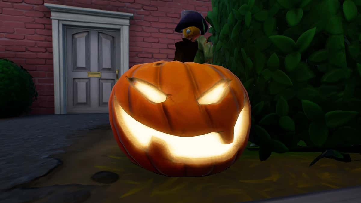 A Jack-o-Lantern in Fortnite