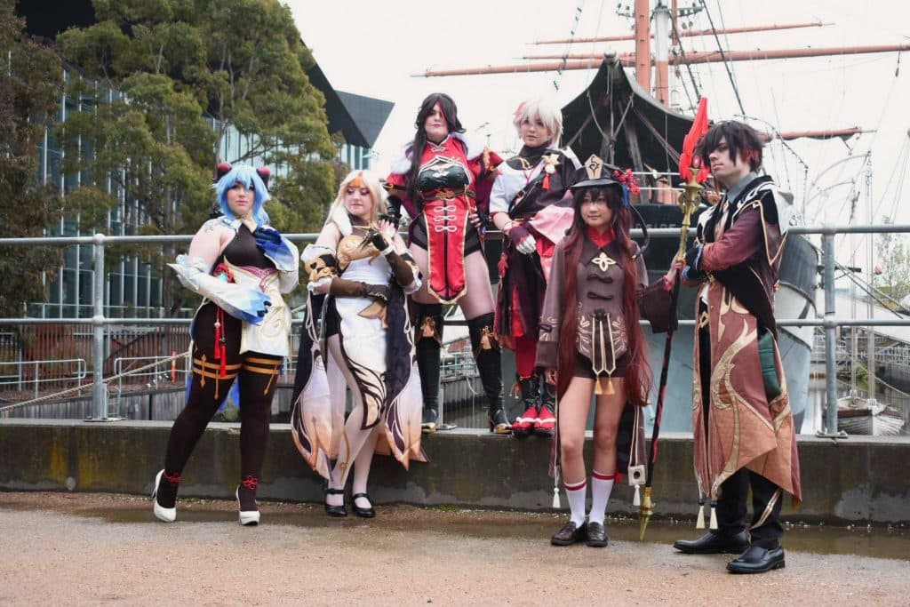 Genshin Impact cosplayers at CRX AUS 2022