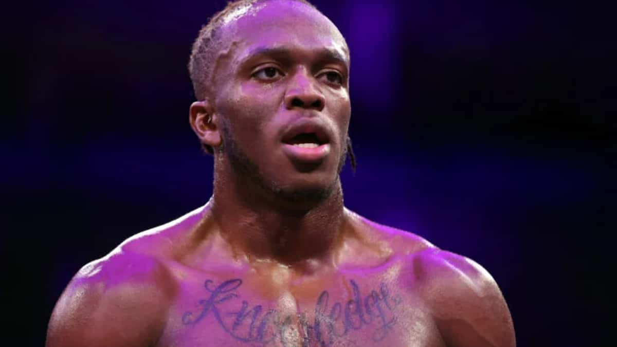 KSI in boxing ring.