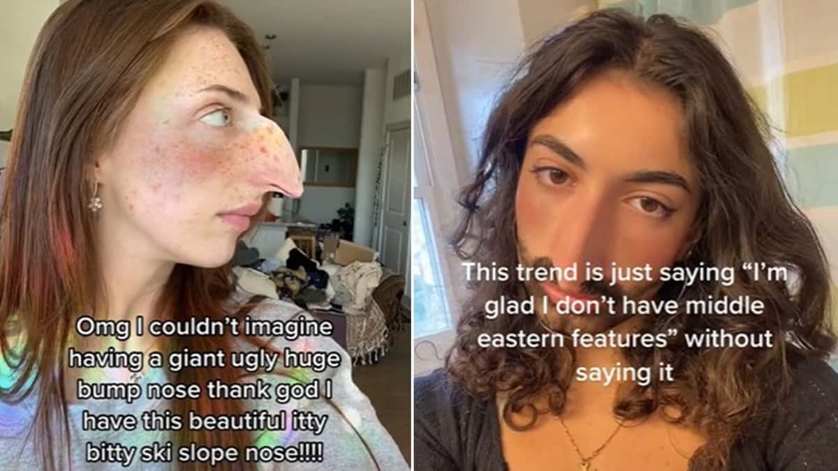 TikTok hooked nose trend under fire