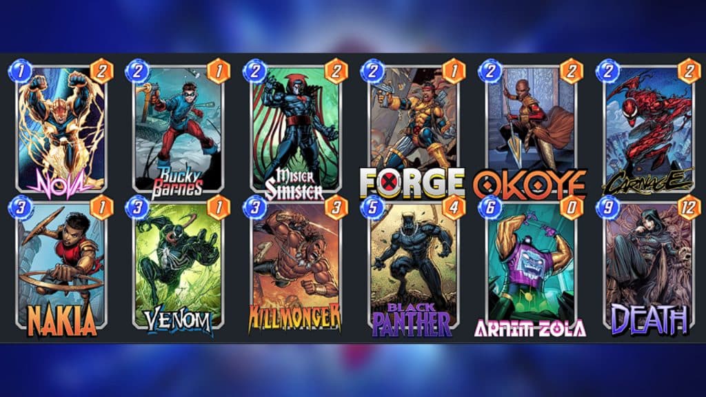 marvel snap deck 3 black panther