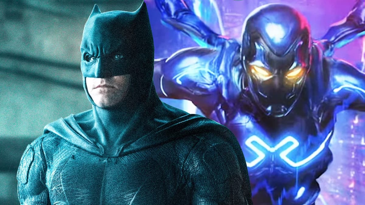 ben affleck as batman and blue beetle