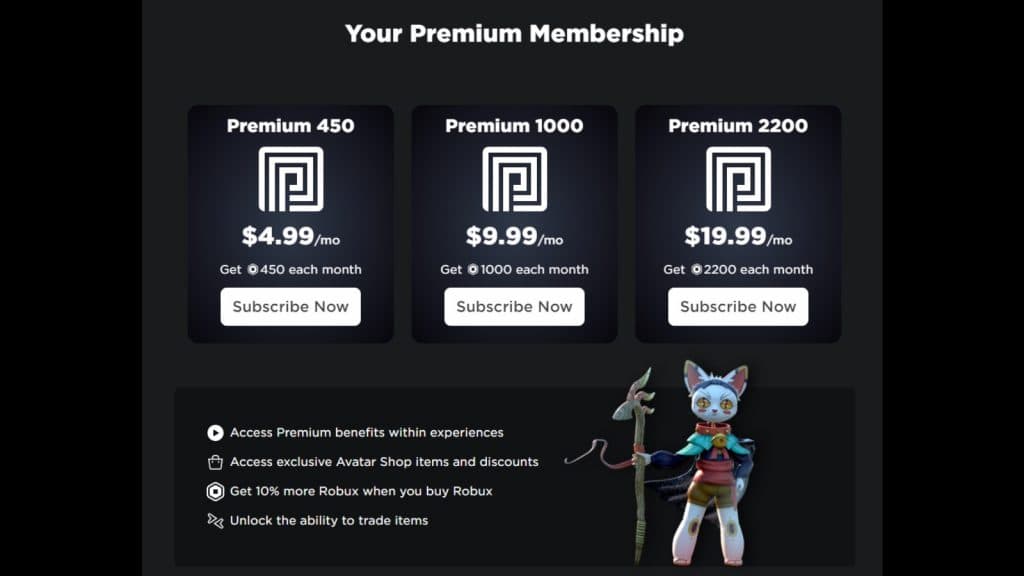 all roblox premium plans