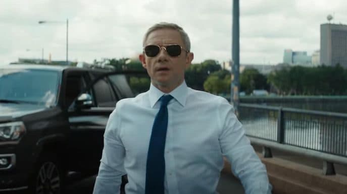 Martin Freeman as Everett Ross in Black Panther 2