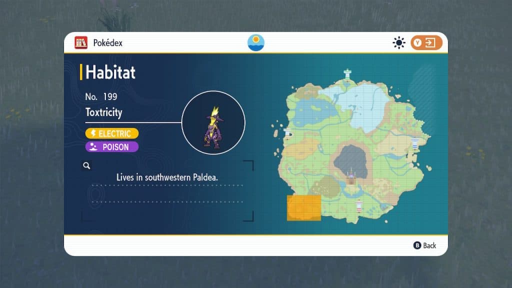 toxtricity locations Pokemon Scarlet & Violet