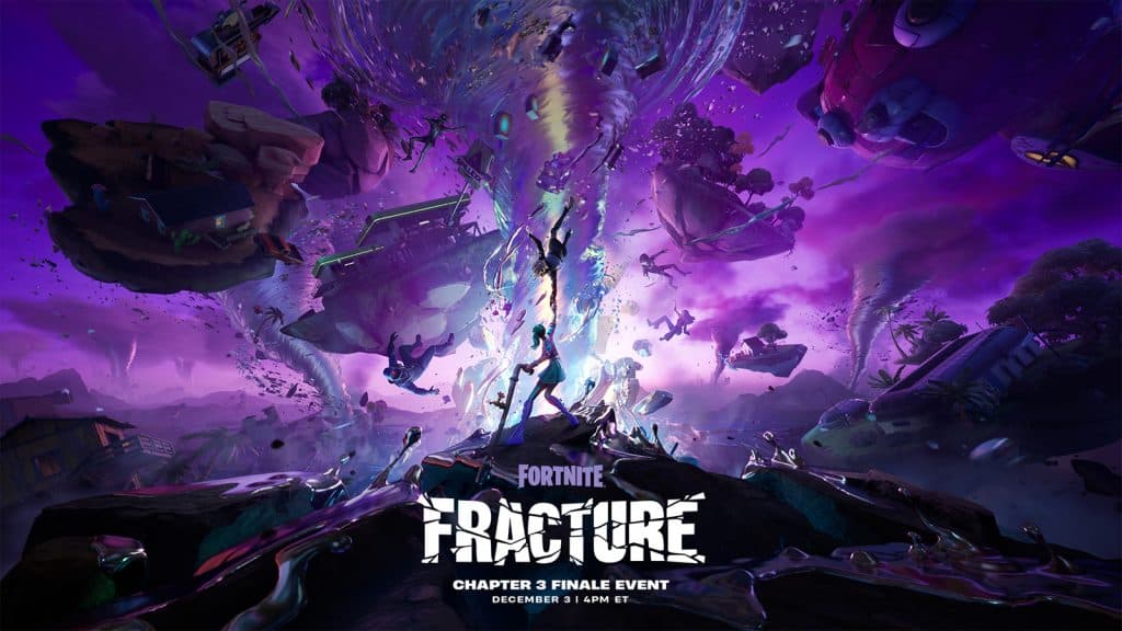 A poster for the Fortnite Fracture live event