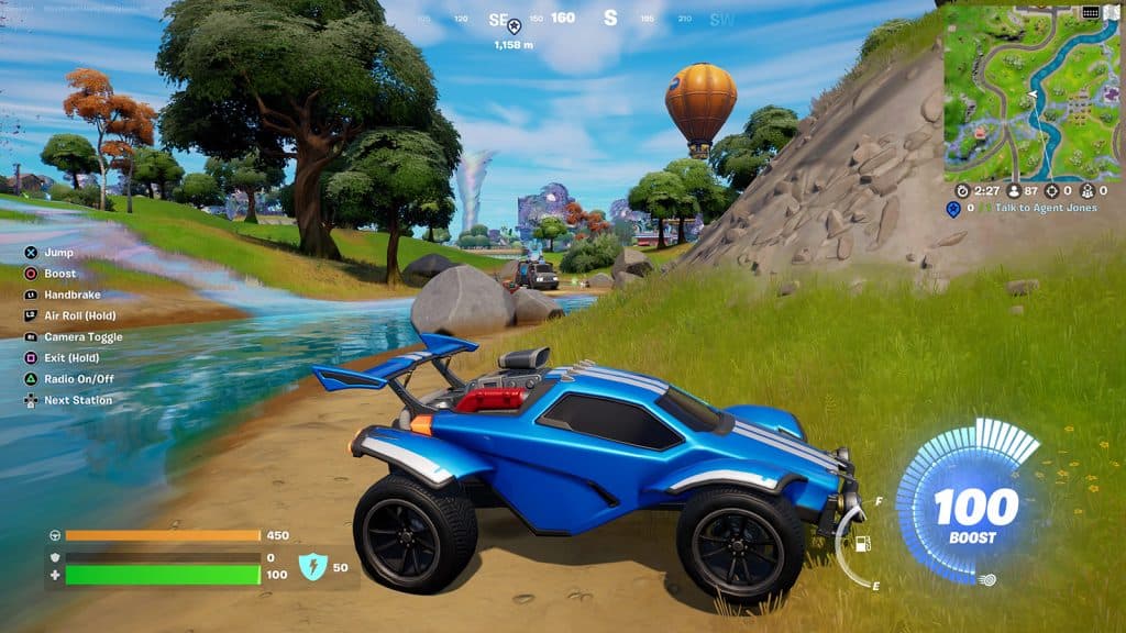 An Octane car in Fortnite