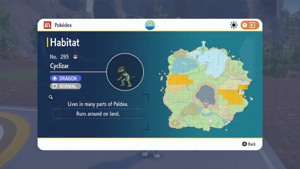 Cyclizar locations in Pokemon Scarlet and Violet