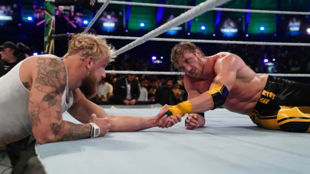 jake paul in wwe with logan paul