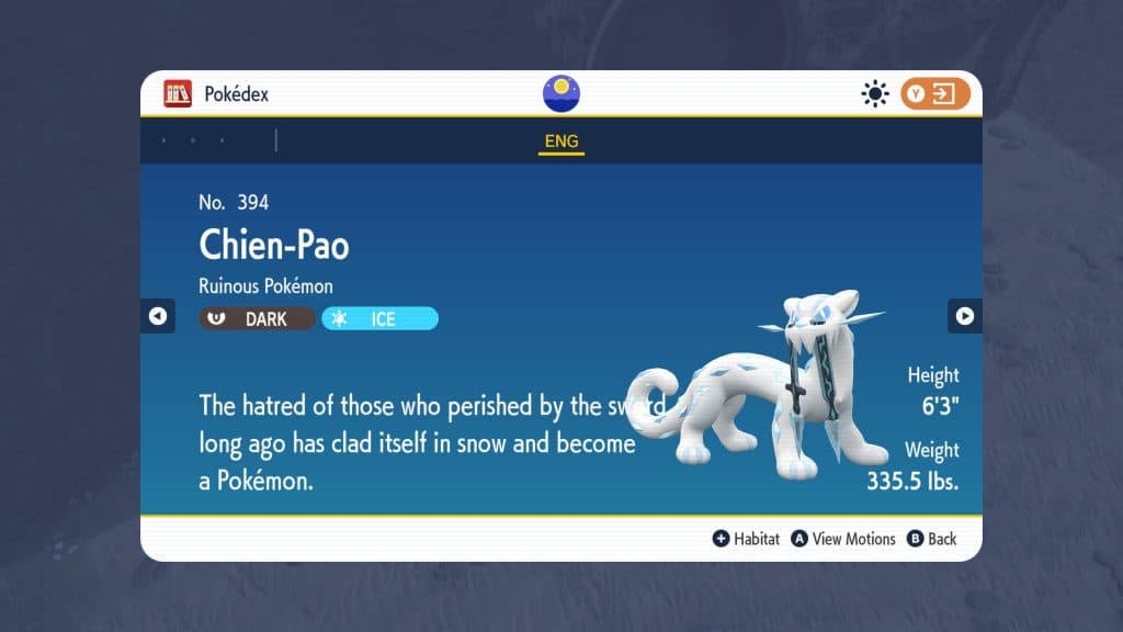 chien-pao pokedex info scarlet violet