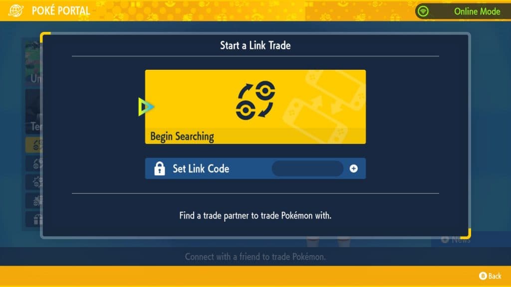 pokemon scarlet violet trading screen