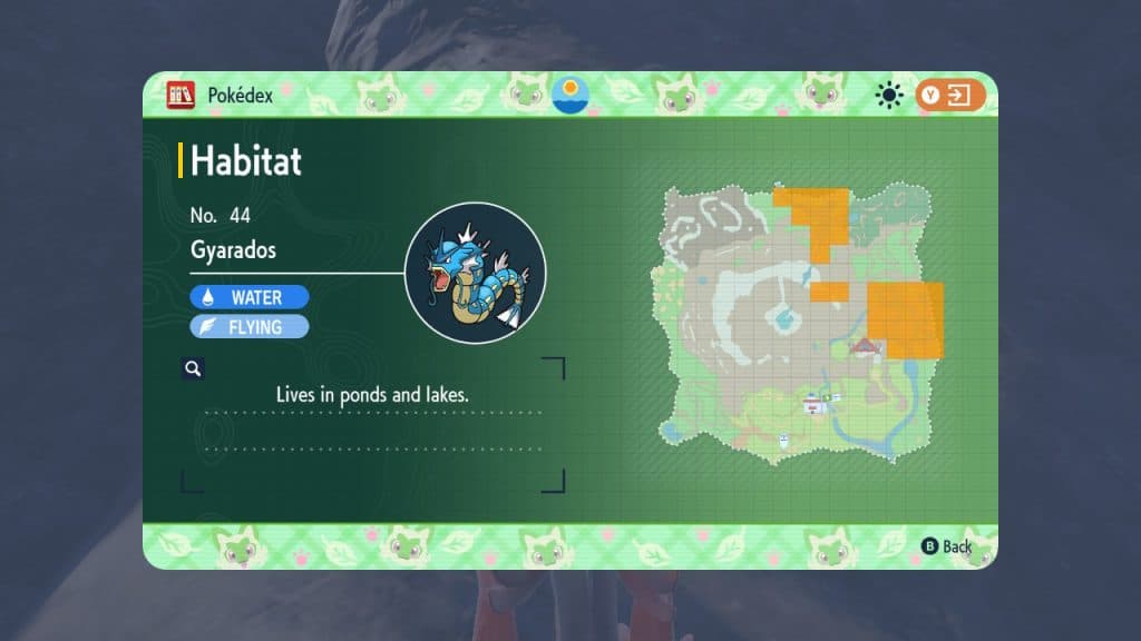 Pokemon scarlet violet dlc location gyarados