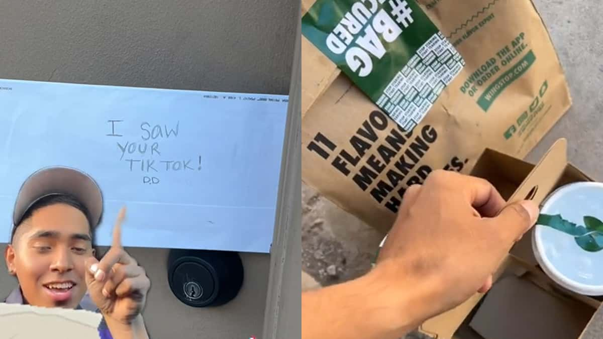 TikToker eats food mistakenly delivered by doordash