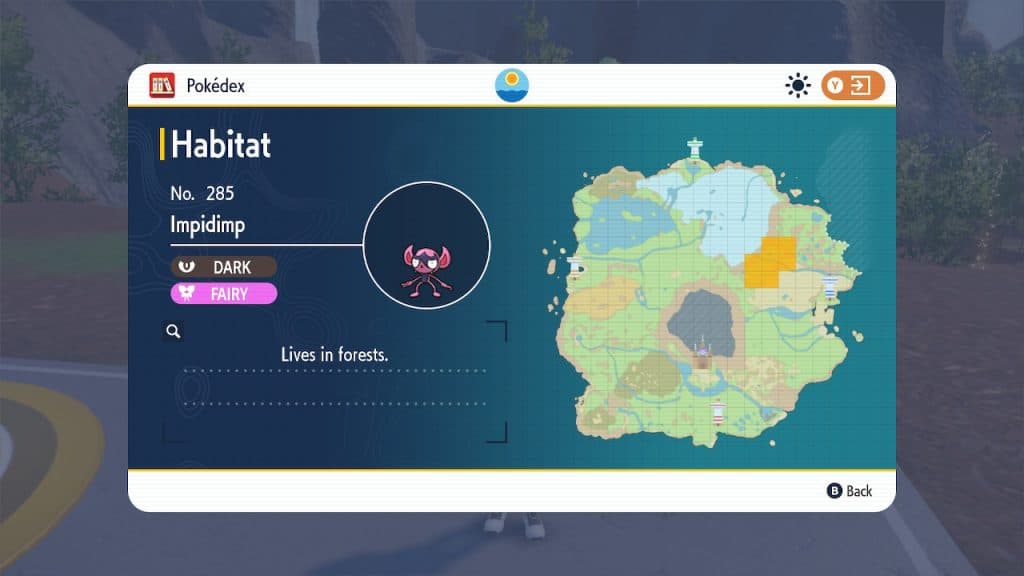 impidimp locations pokemon scarlet and violet