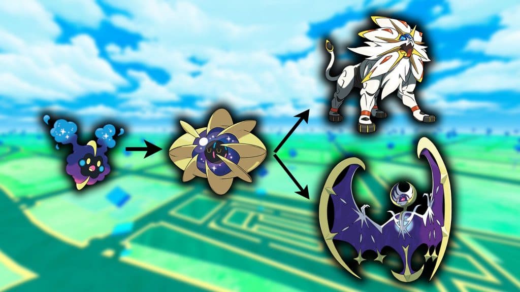 cosmog cosmoem solgaleo lunala pokemon go