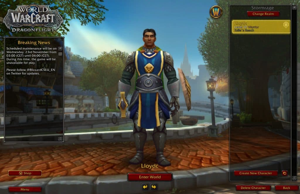 World of Warcraft custom character