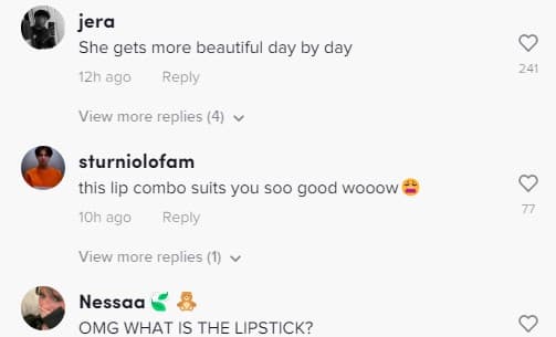 nessa fans love new lip look