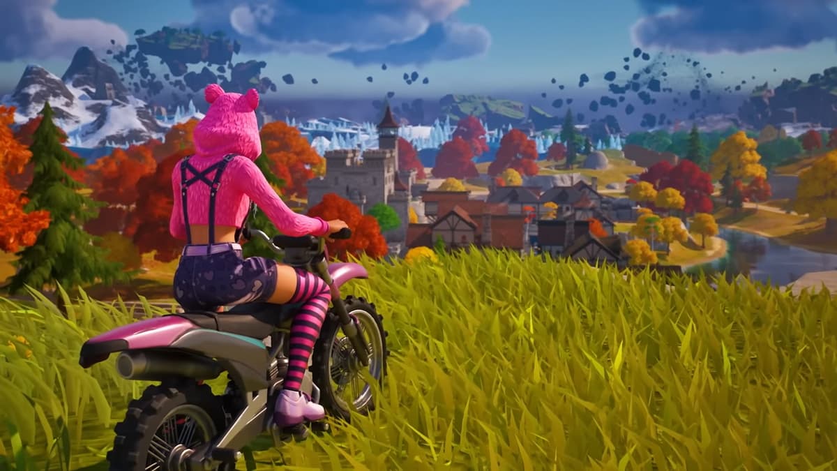 cover art featuring the trail thrasher dirt bike in fortnite chapter 4 season 1.