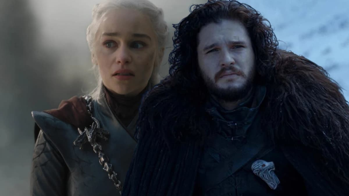 Jon Snow and Daenerys Targaryen in Game of Thrones