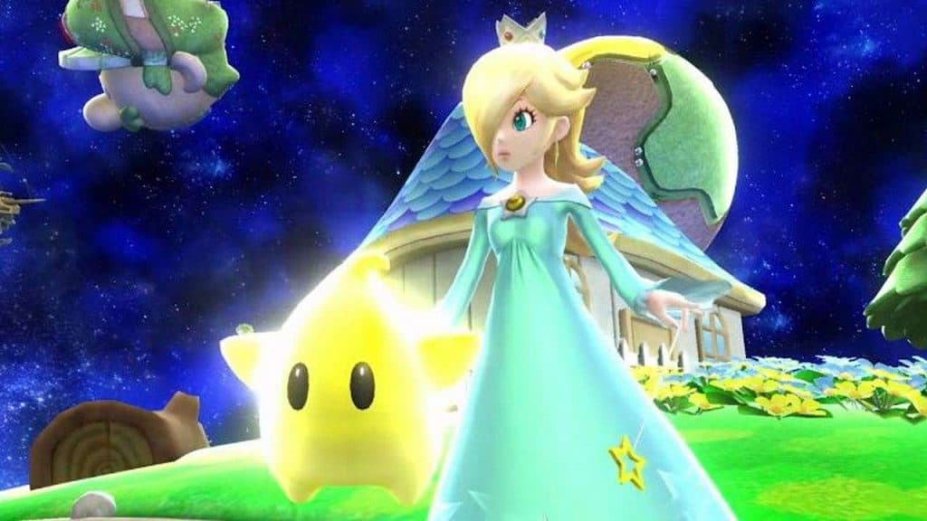 Rosalina and Luma in Super Mario Galaxy