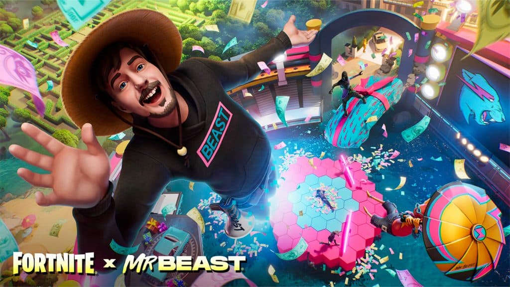 MrBeast skin in Fortnite 23.10 update