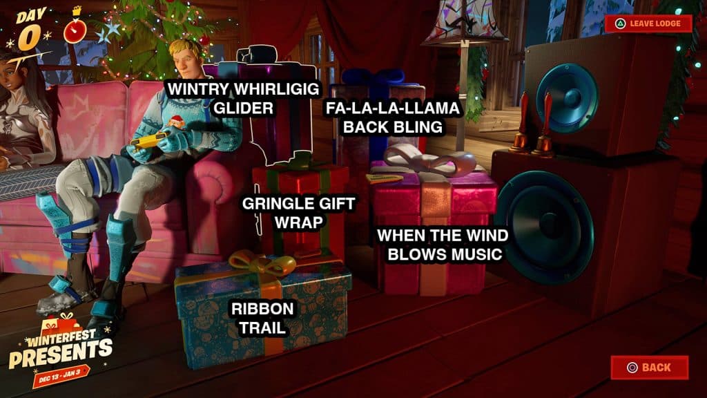 What's inside the Fortnite Winterfest 2022 Presents