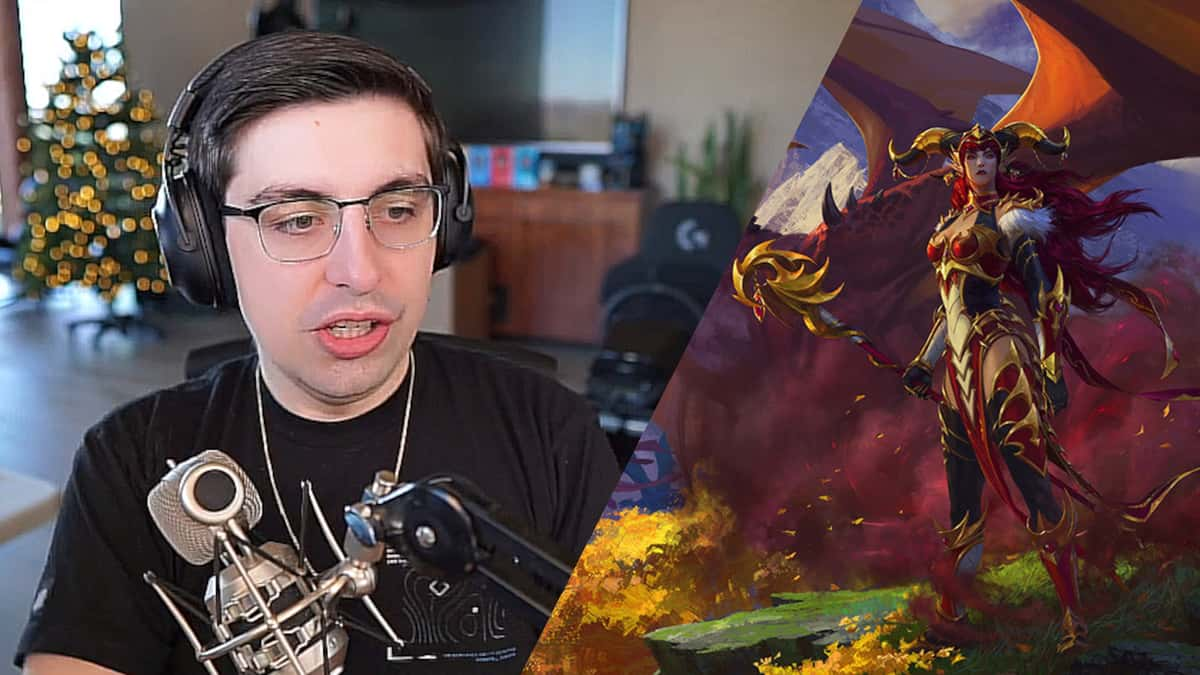 Shroud (left), Word of Warcraft Dragonflight promo (right)