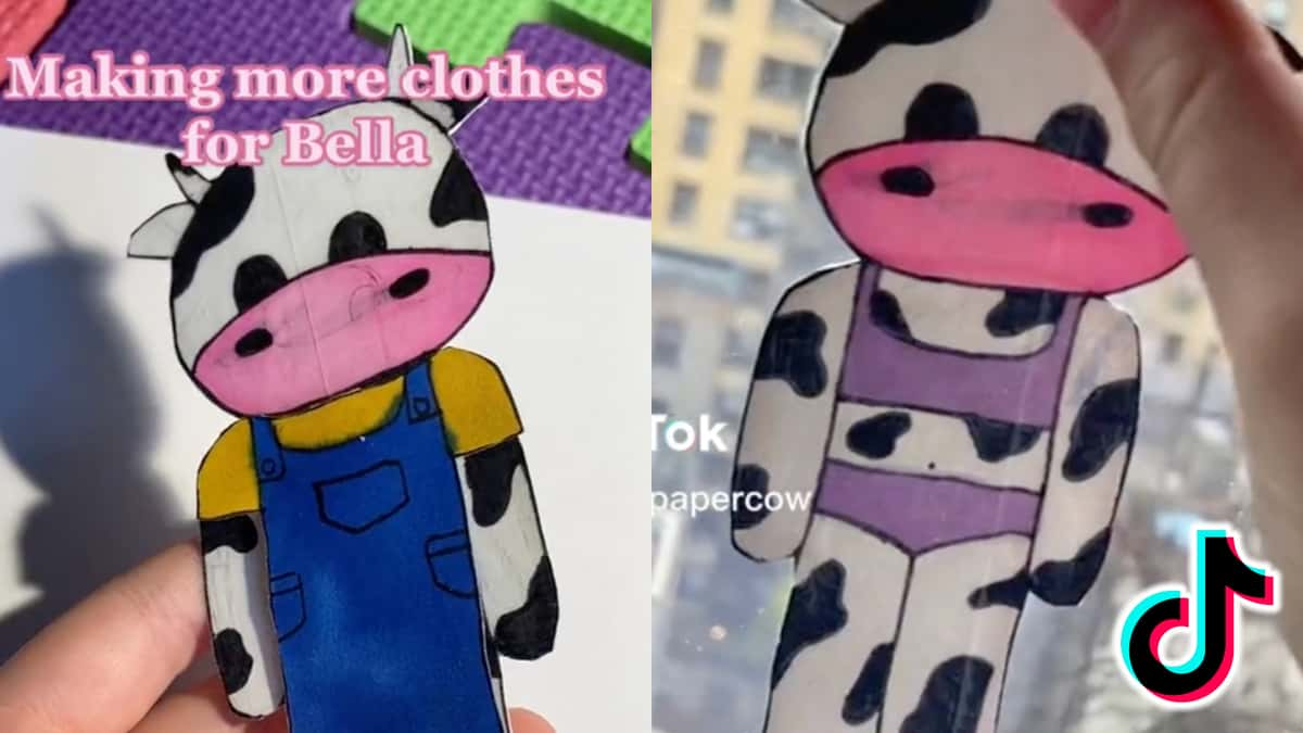 Paper cow TikTok trend