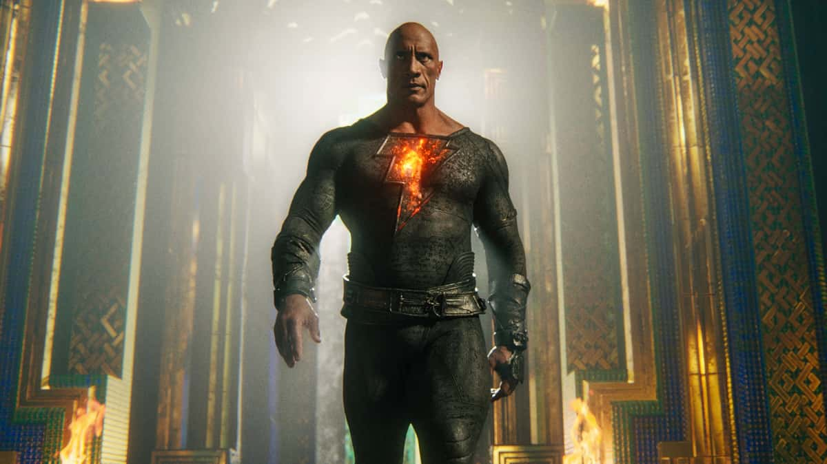 Dwayne Johnson in Black Adam.