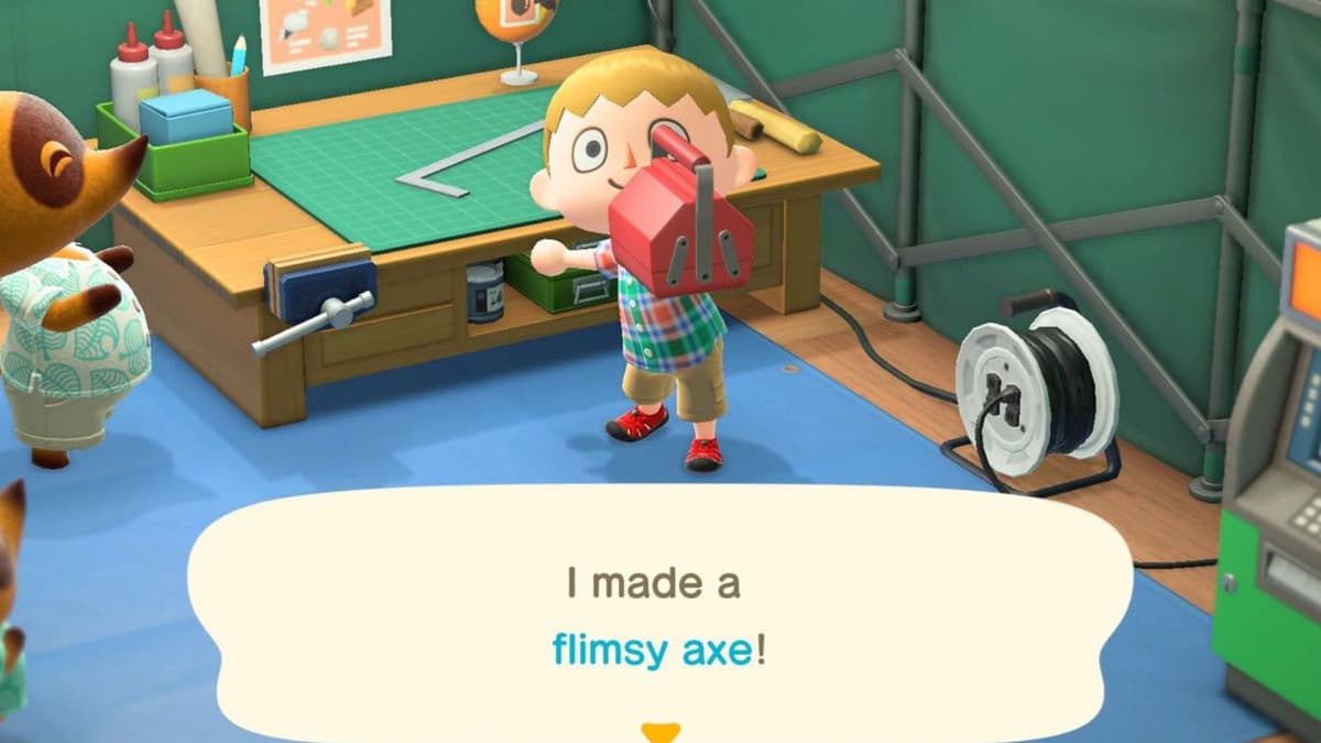 Animal Crossing new horizons flimsy axe