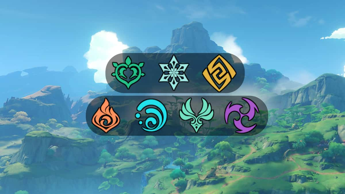 Genshin Impact element icons