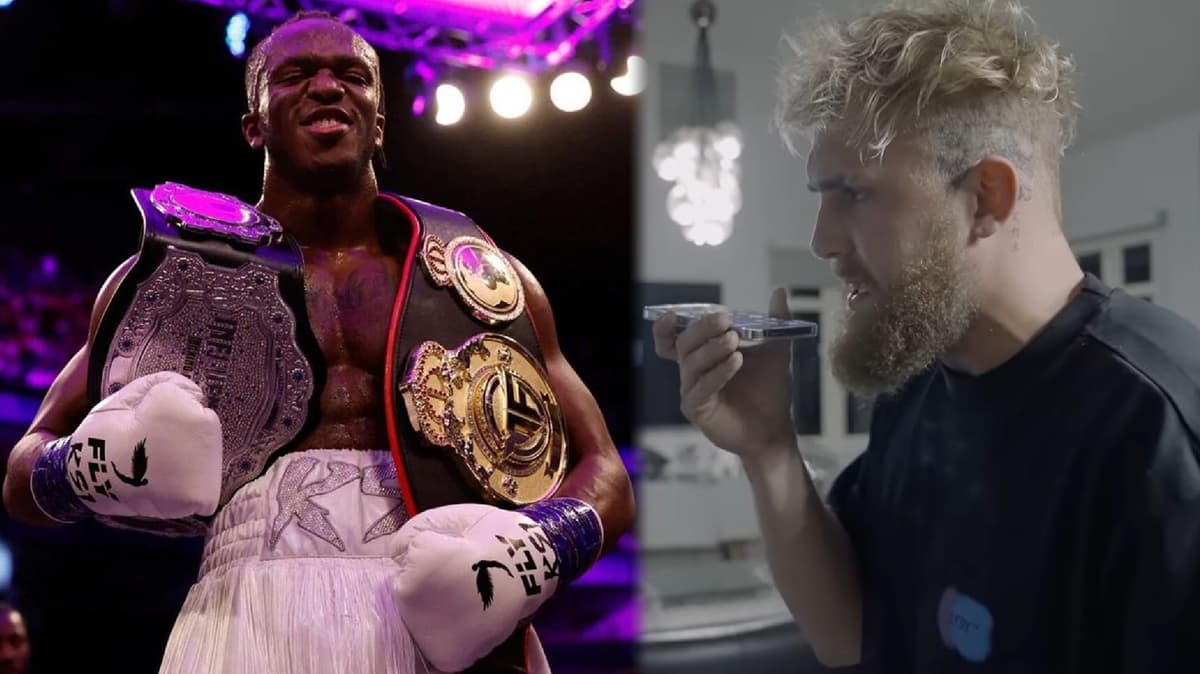 KSI next to Jake Paul