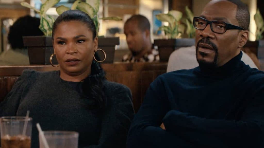 Nia Long with Eddie Murphy in You People