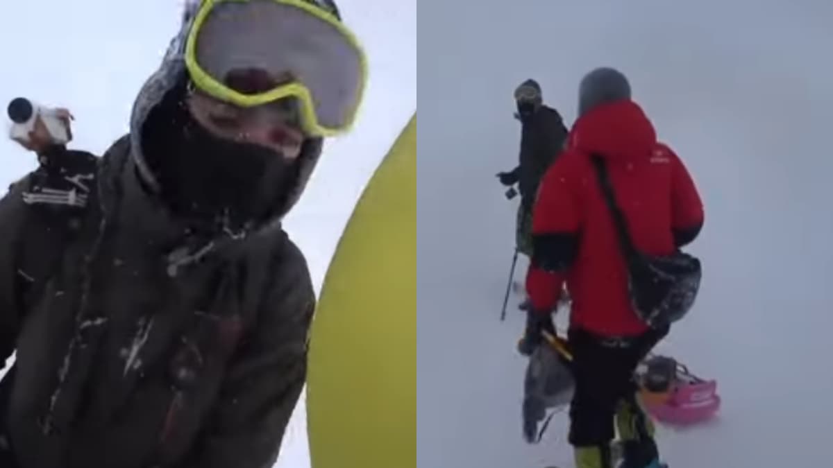 streamers fall of mountain during a blizzard and "almost die"