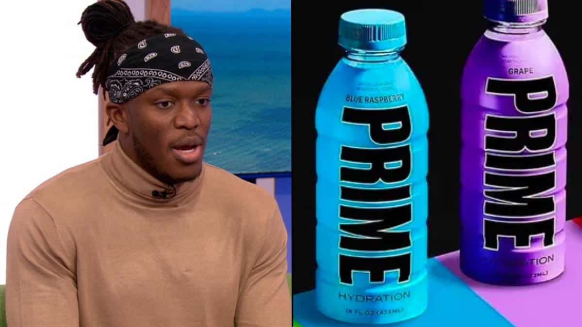 KSI sat down alongside bottles of Prime