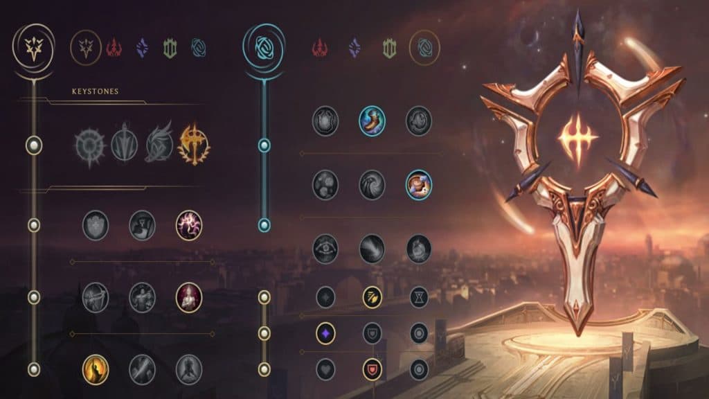 conqueror ezreal rune page