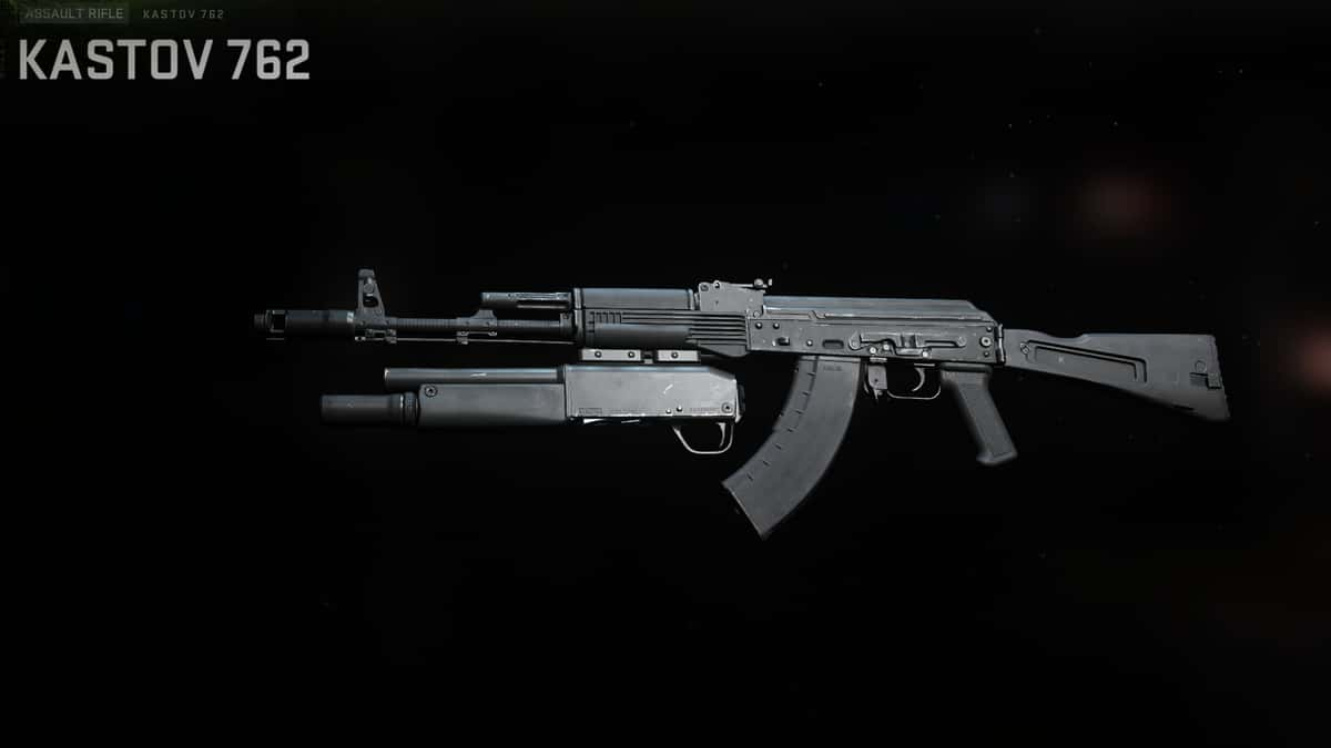 Kastov 762 with the Crovus Masterkey underbarrel shotgun attachment in Warzone 2