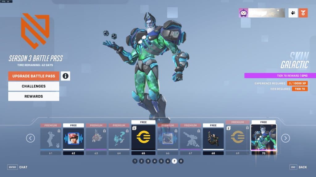 overwatch 2 season 3 battle pass level 61 - 70