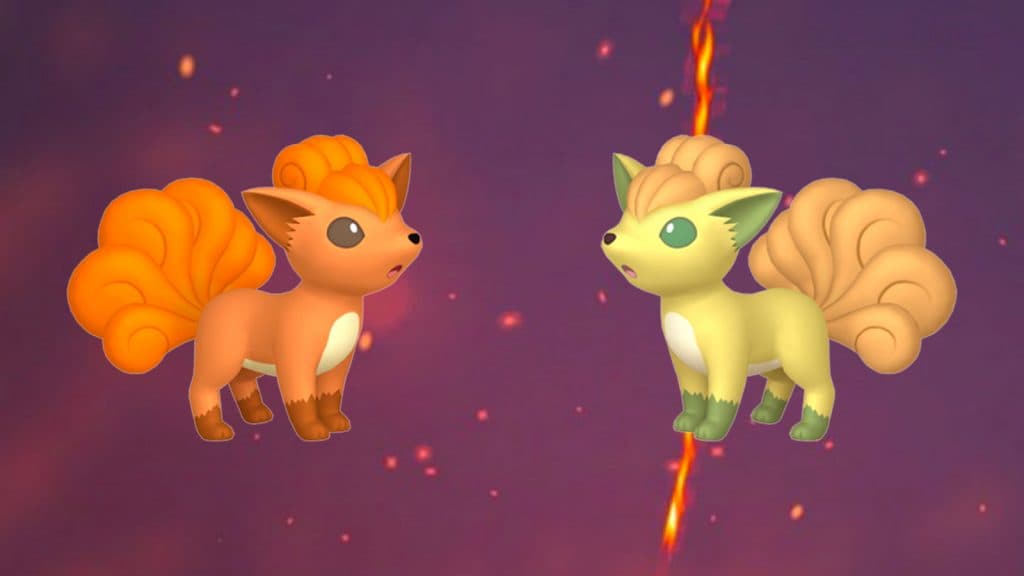 Shiny Vulpix appearing in Pokemon Go