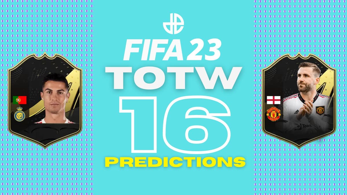 Fifa 23 team of the week 16 predictions with ronaldo and shaw cards