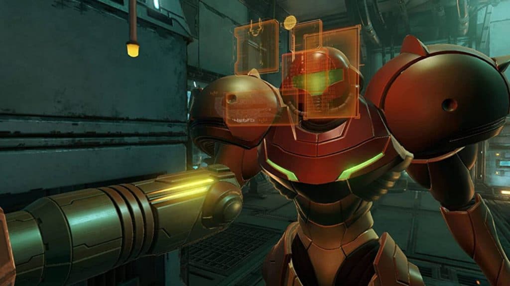 samus using scanner in metroid prime remastered