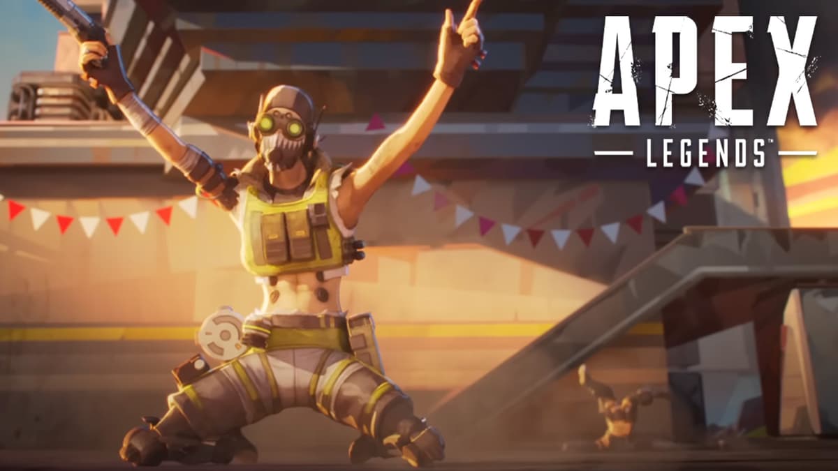 Octane celebrating in Apex Legends