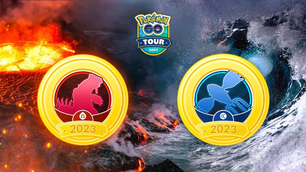 Ruby and Sapphire badges in Pokemon Go Tour Hoenn