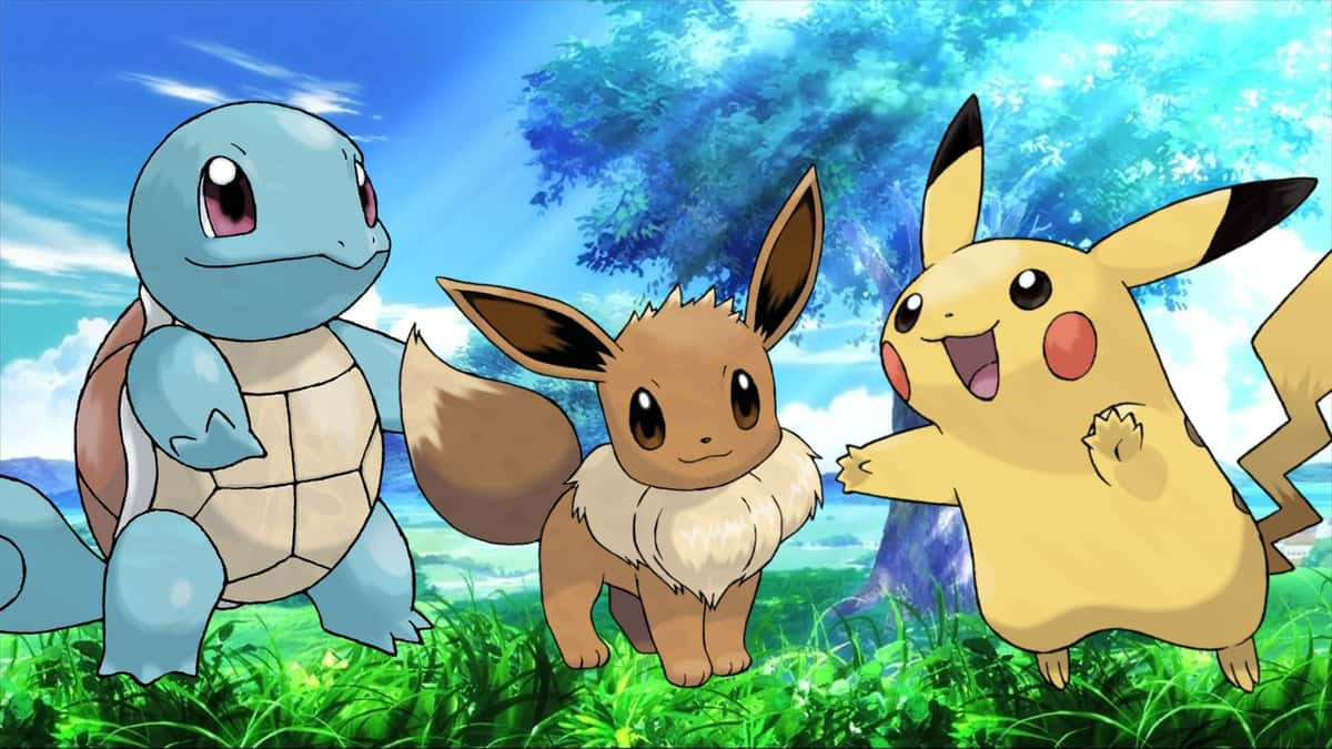 pokemon pikachu squirtle eevee header