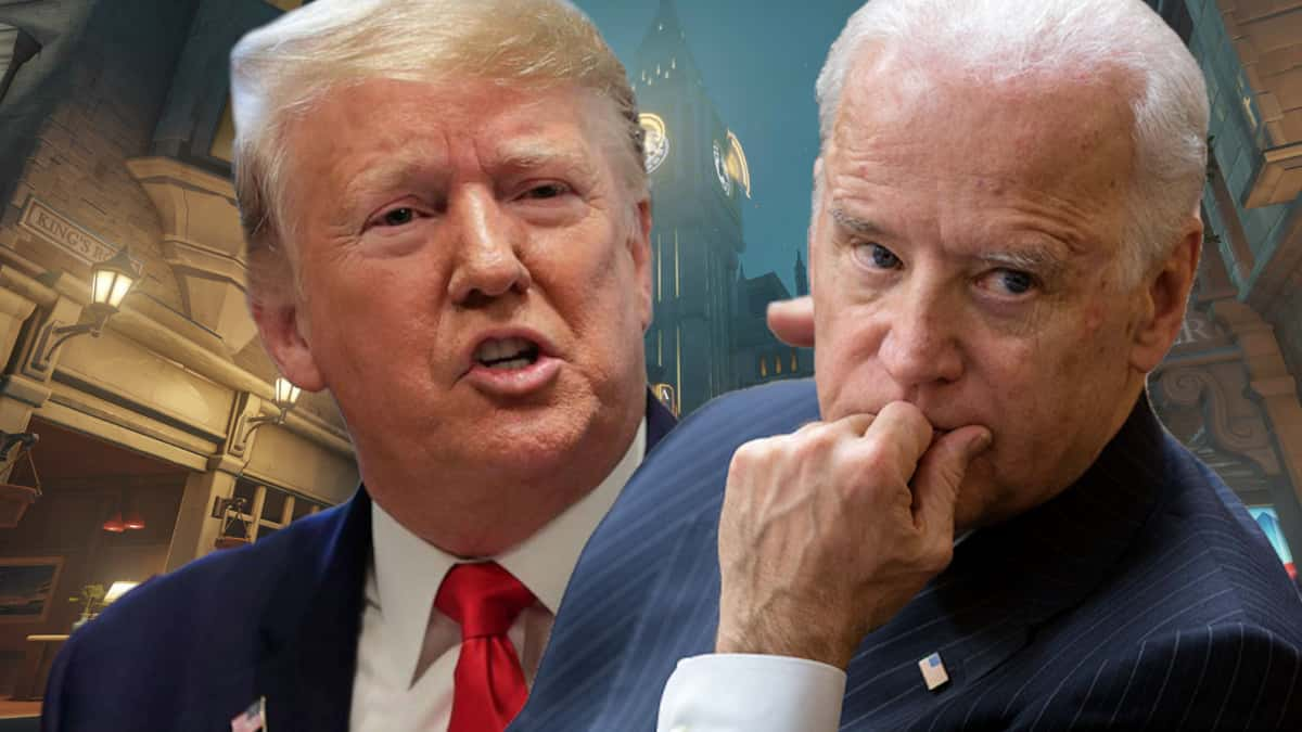 joe biden and donald trump feud in overwatch 2