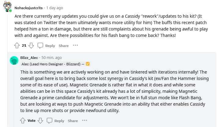 ow2 cassidy rework plans