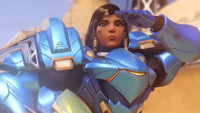 Pharah in a POTG pose