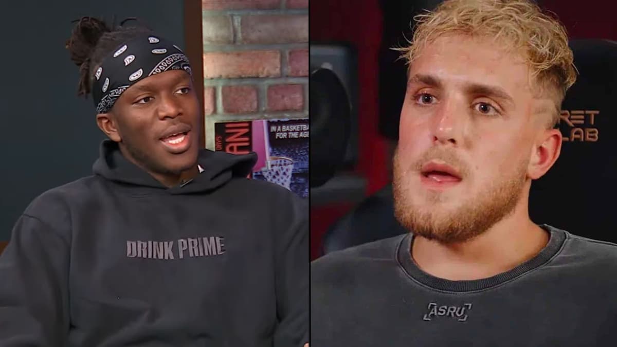 KSI and Jake Paul side by side